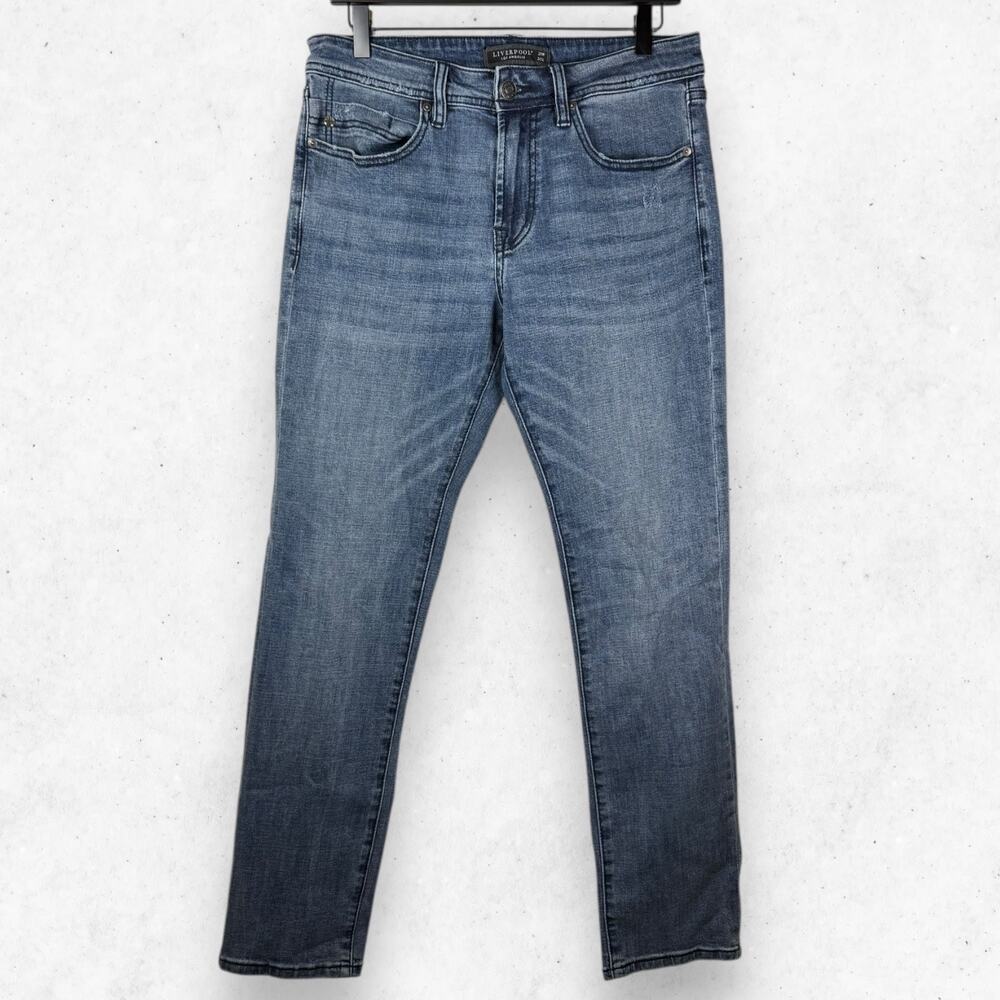 Liverpool Los Angeles Men's Jeans 31W 30L Slim Cut Medium Wash Stretch